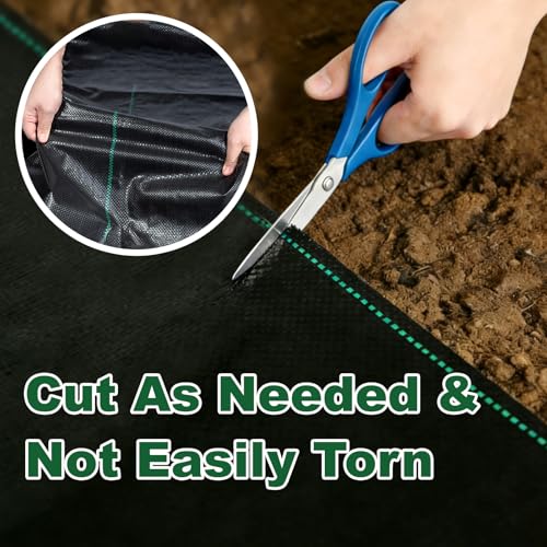 4' x 100' FrutPunch Weed Barrier Landscape Fabric w/ 20 U-Shaped Ground Stakes $10.15 w/ S&S - image 4