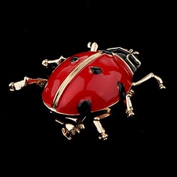 Amazon.co.jp: Jewelry 昆虫のブローチてんとう虫てんとう虫ラペルピン