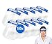 Produktbild [10 Stück] Face Shield mit Anti Beschlag Visier und angenehmem Dank Polsterung- Gesichtsschutzschild, Faceshield, Visier, Spuckschutz