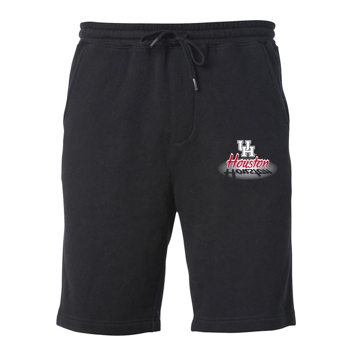 CornBorn Houston Cougars Jogger Shorts - Premium Fleece Spotlight Houston - Black - XL