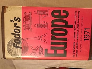 Hardcover Fodor's Europe 1971 Book