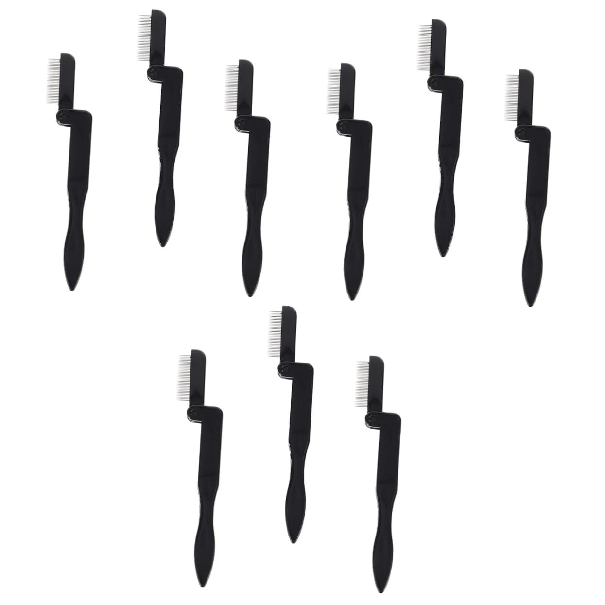 DOITOOL 9stücke Mini Augenbrauenkamm Wimpernbürste Für Präzises Make-up Und Tragbar Für Augenbrauen Und Wimpernpflege Schwarz