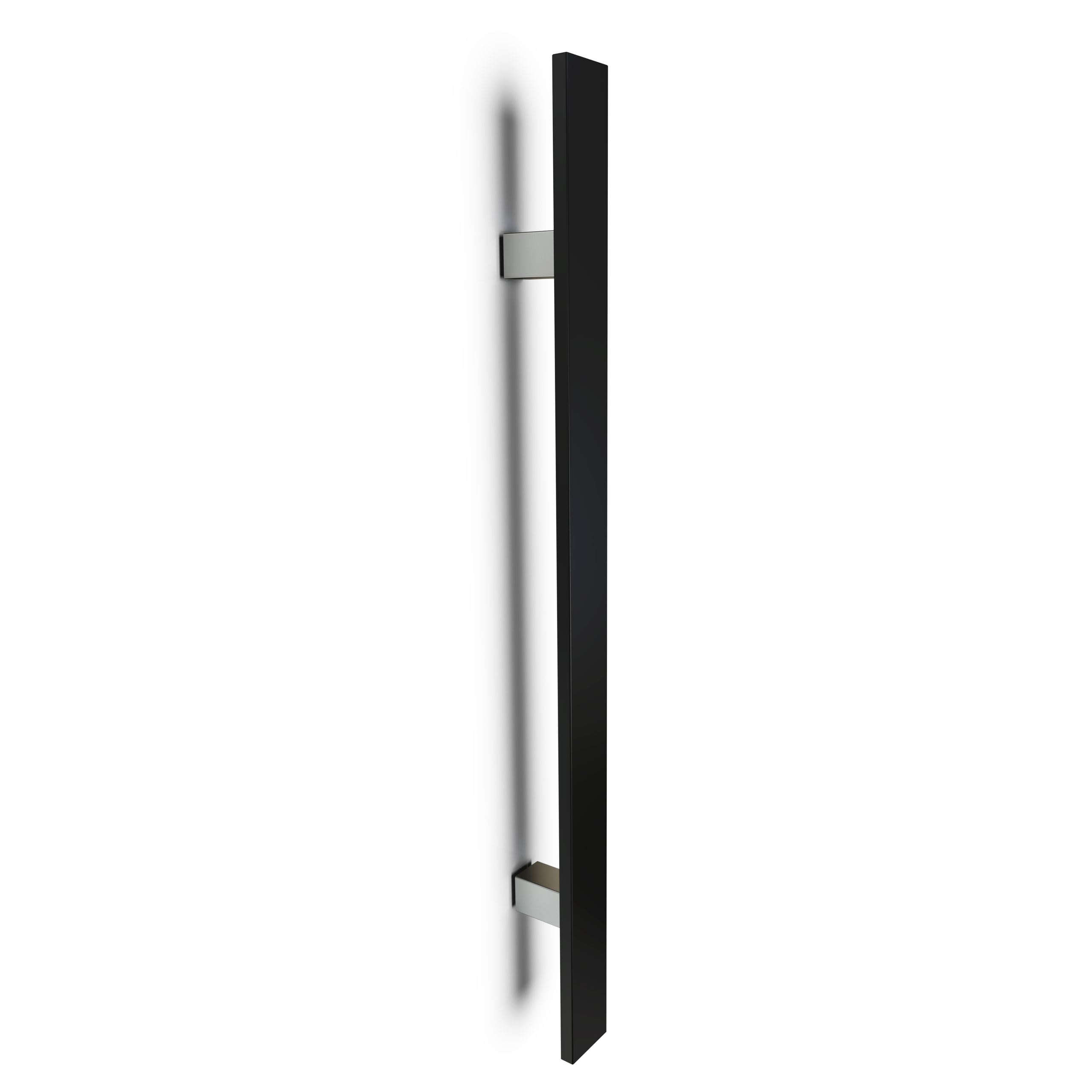 Poignée de porte d'entrée design rectangle noir pour moderniser l'accueil de votre maison