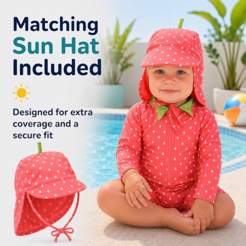 Image of Cuddle Club One-Piece Sunzies Swimsuit UPF 50+ Sun Protective Sunsuit