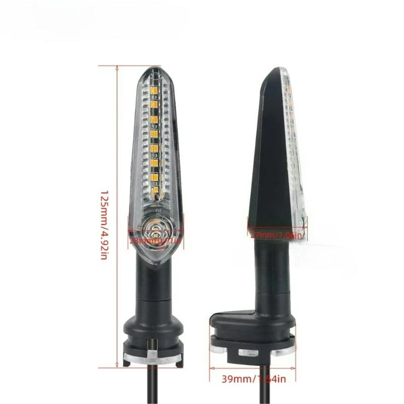 Faro Di Svolta Per Moto Per YAMAHA MT-125 15 25 03 07 MT-07 TRACER MT-09/SP/TRACER MT-10/SP Niken 7 TENERE 700 TRACER 700/7/GT Luce lampeggiante indicatore(4 pezzi)