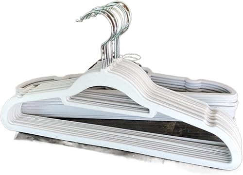 Miniatura 2 de MOTOZA Lary - 20 perchas antideslizantes de terciopelo para ropa, armario para el hogar, organizador de almacenamiento en el hogar, percha flocada