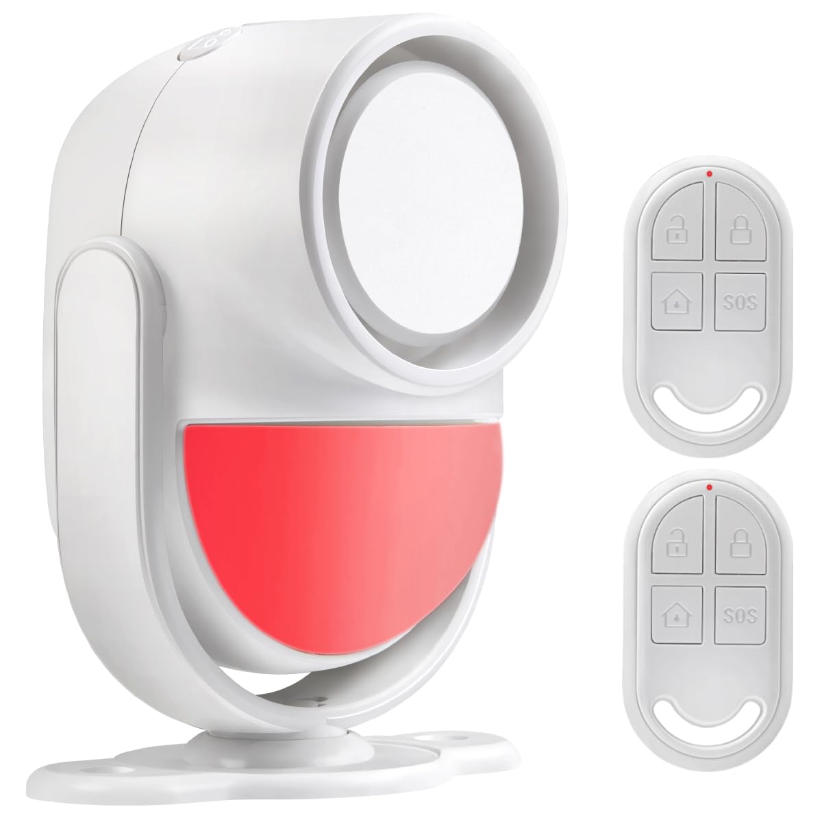 Motion Sensor Shed Alarm with Remote, Battery Powered Shed Alarm for Home Ranch Van Garage Shop, Infrared Detection Technology with 2 only 328ft Remote Control SOS Button 125db Extra Loud