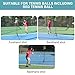 JIANGSHUAIM Electric Tennis Ball Tosser, Tennis Toss Machine, Adjustable Angle, Single Automatic TrainerCan Hold Around 30 Balls, Powered by Battery