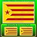 CATALOGNE Indépendance Catalane Drapeau Rouge ESPAGNE Estelada Vermella Espagnol, 100mm Vinyle Autocollant, x1+2 BONUS Stickers