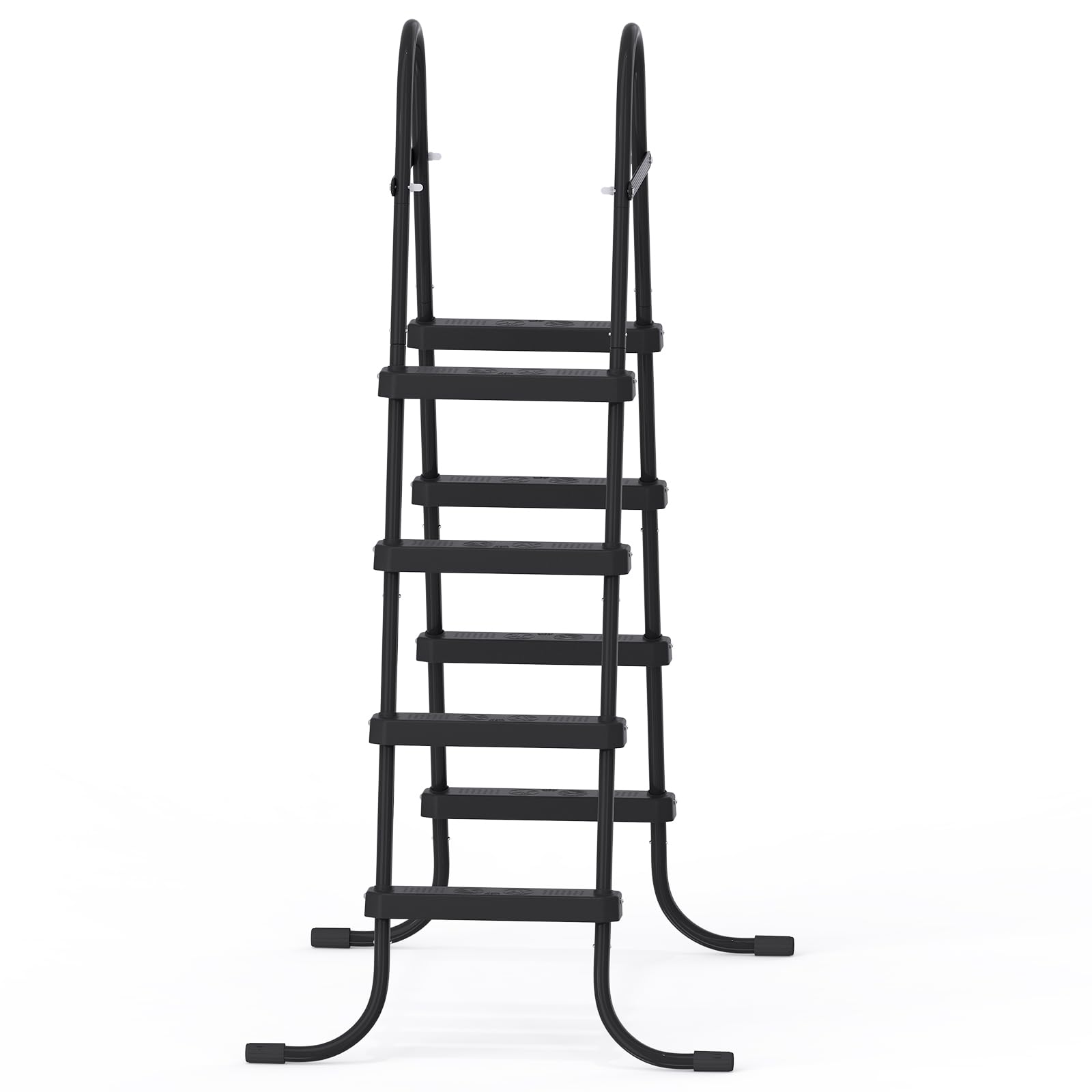 Photo 1 of ***VERY USED*** Trygoal Above Ground Pool Ladder, 4-Step Swimming Pool Steps, Double-Sided, 52in, 300lbs Capacity, Black for Backyard Pools