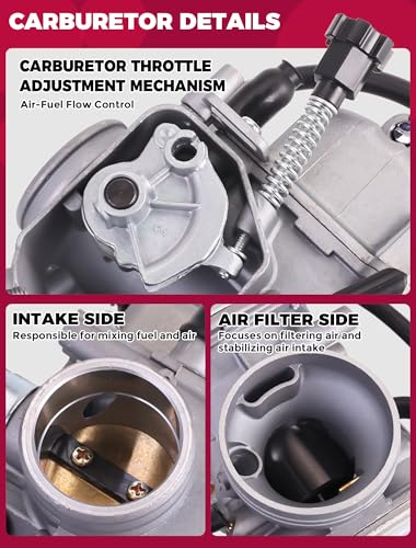 Image of Carburetor For Honda Fourtrax 300 TRX300 TRX300FW 1992-2000 /16100-HM5-850,16100-HM5-L01,16100-HC4-033,16100-HC4-013,16100-HC4-840,16100-HM5-671,16100-HM5-730,16100-HC4-750