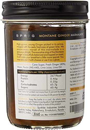 Image of Sprig Gourmet Vanilla Extract + Ginger Marmalade Combo | Ethyl Alcohol Free Vanilla Extract Made with Madagascar Vanilla | Ginger Marmalade for Breakfast Spread, Dessert Topping and Beverages