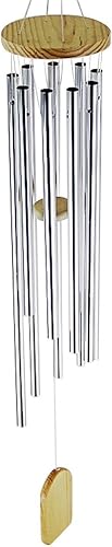 MIFXIN Campanillas de viento exteriores de 9 tubos, campanillas de viento de metal, regalo conmemorativo, decoración interior al aire libre para