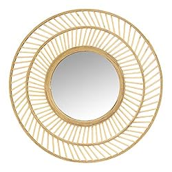 Stratton Home Décor S23821 Mirror, 31.50W X.75D X 31.50H, Natural