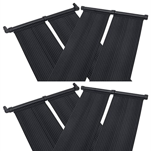 Vidaxl 4X Panel Calentador Solar Para Piscina Tapete Sistema De Calefacción Calentamiento Agua Caliente Sol De Energía Ecológicas 80X310 Cm