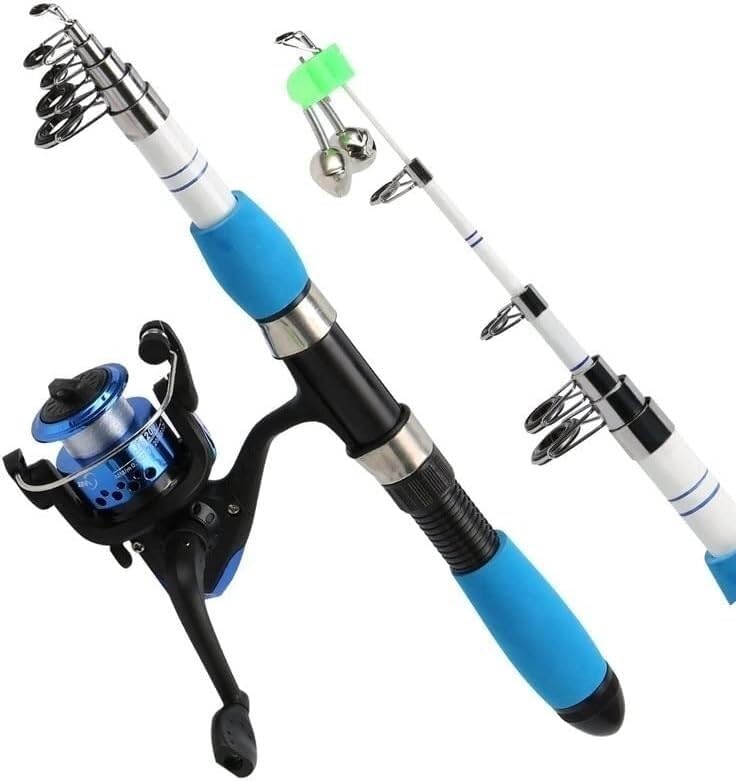 Canne à pêche polyvalente mer et eau douce avec moulinet spinning