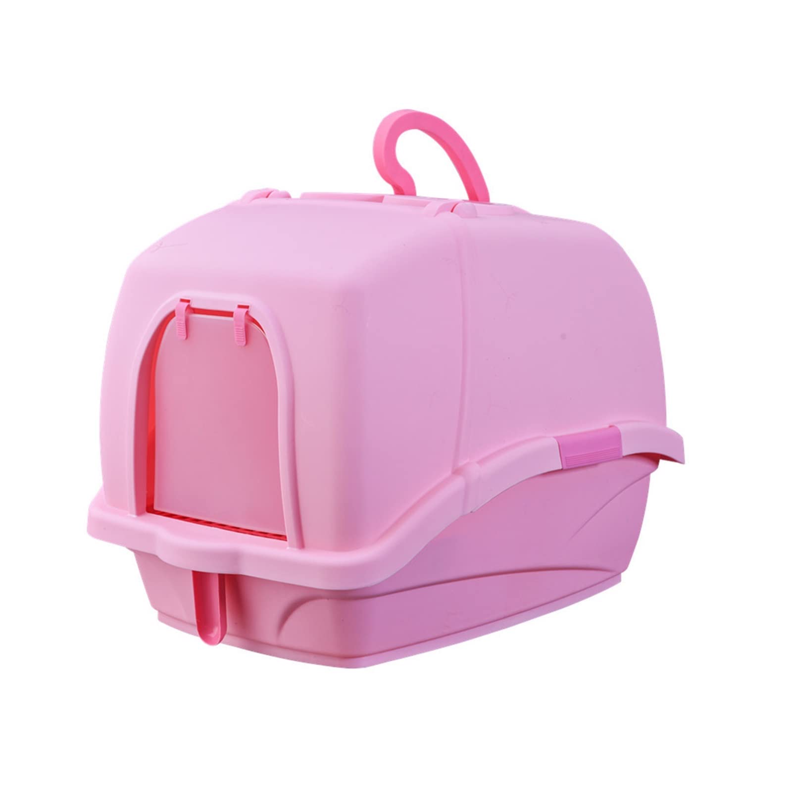 Lettiera Automatica, Cat Sand Basin Deluxe Super Size Completamente chiuso Anti-spruzzo Cat Toilet Padella Kit di addestramento for toilette for gatti Prodotto for lettiera for animali domestici(Rot)