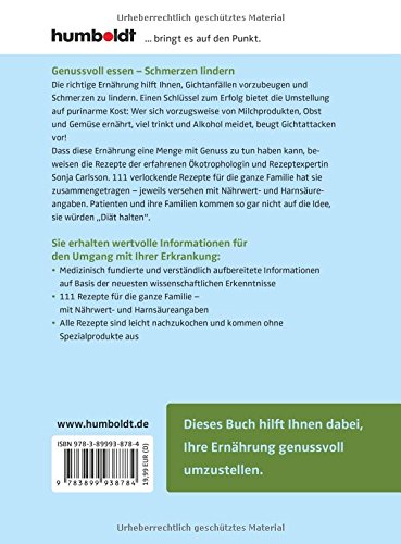 111 Rezepte gegen Gicht: Purinarm essen - Schmerzen lindern
