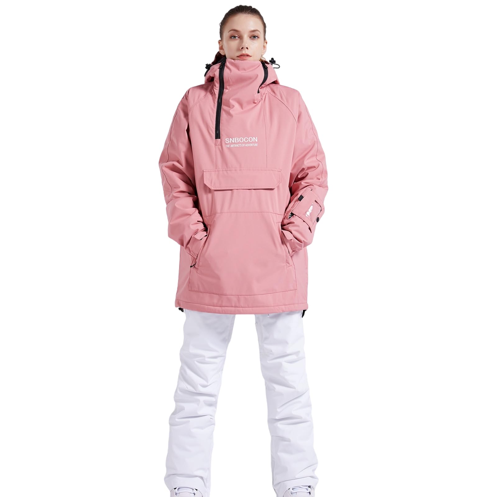 Bluemagic SkiJacken Skianzüge Schneeanzüge für Damen, Outdoorjacke Softshelljacken Outdoor Funktionsjacke, Winddicht Warm und Atmungsaktiv