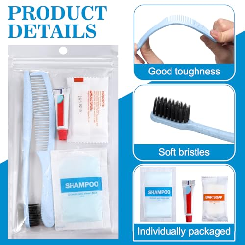 Kit de higiene de 48 piezas con champú y cepillo de dientes Hushee 3