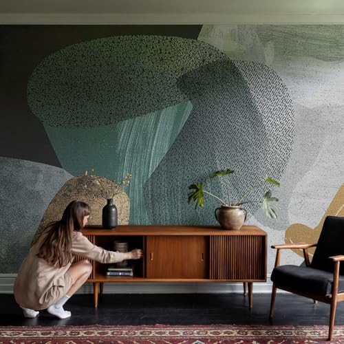 Murales autoadhesivos lavables con estampados abstractos para cubrir imperfecciones 4