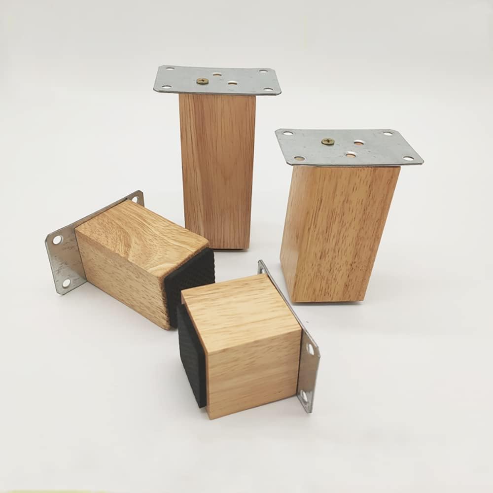 4 gambe da tavolo con piastra di montaggio, viti(12CM)