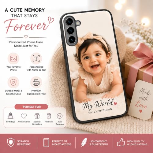 Image of NDCOM for Customised OnePlus 13 Cover | OnePlus 13 Case | DIY Personalised Photo Design | Customized Gift Custom Text Name Printed Metal Case
