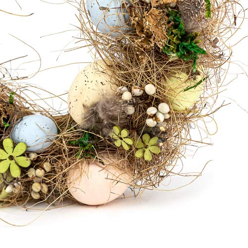 Paaskrans voor deur, materiaal kunstbloemen, deurdecoratie, 30 cm, met