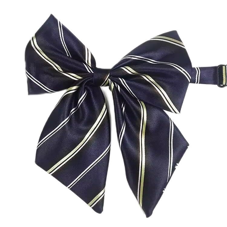Image of LOPURO Lady Adjustable Pre-tied Bow Tie, Pre Women Uniform Bow Tie Solid Color Bowties for Women Cosplay Party