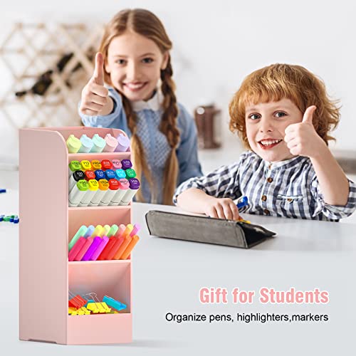 Porte-stylos pour bureau école grande capacité avec 5 compartiments - 7