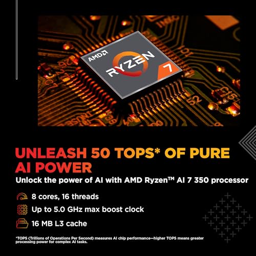 Image of HP Omen, AMD Ryzen AI 7 350, 8GB RTX 5060, 24GB DDR5(Upgradeable) 1TB SSD, 165Hz, 2k WUXGA, 3ms, 400 nits, 16'' /40.6cm, Win11, M365* Office24, Black, 2.44kg, ap0183AX, RGB, AI Gaming Laptop