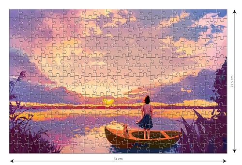Image of Frank Sunset View 300 Pieces Jigsaw Puzzles | Collector's Edition | Travel Friendly Mini Puzzles | Realistic Illustration Puzzle | Game for Focus & Memory | for Adults & Teenagers