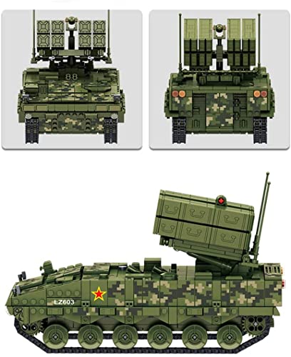 Gooratu Technik Militär Panzer Bausteine, 1561 Stücke MilitärFahrzeug Panzer Bausatz Spielzeug kompatibel mit Lego… – Bild 4
