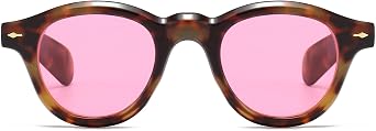 Retro Round Sunglasses for Women Men Vintage Trendy Circle Sun Glasses Fashion chunky shades