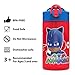 Zak Designs PJ Masks Kids Water Bottle with Spout Cover and Built-In Carrying Loop, Durable Plastic, Leak-Proof Water Bottle Design for Travel (16 oz, Non-BPA, Catboy & Owlette & Gekko)