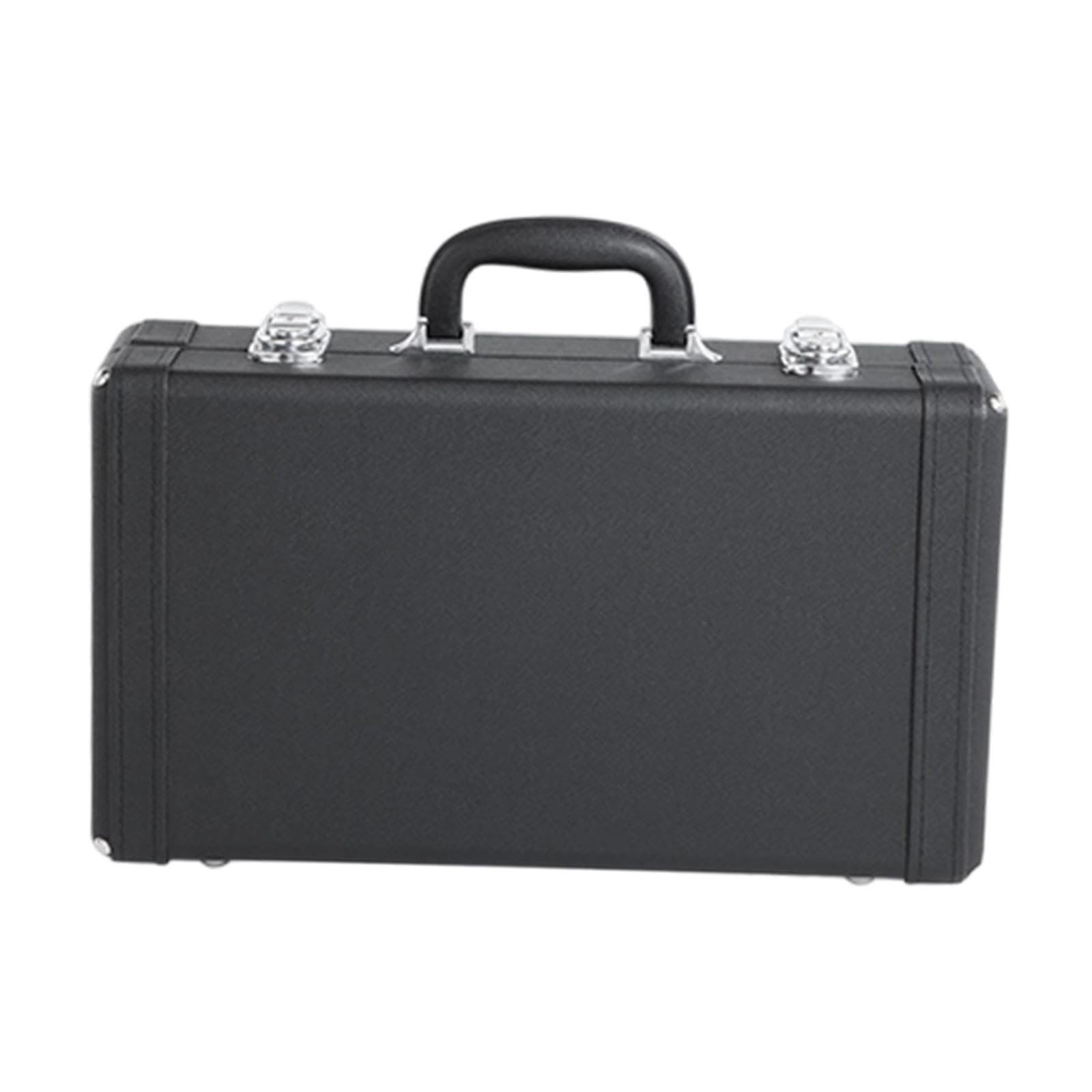 Custodia Clarinetto Bb Borsa Trasporto Accessorio Musicale Valigetta Protettiva Interno Velluto PU Pelle Resistente Doppia Chiusura Adatta per Viaggio, L