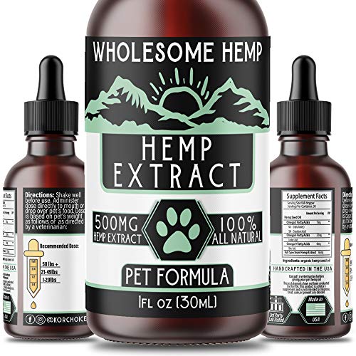 Hemp Oil for Dogs & Cats - Dog Anxiety Relief, Joint Support