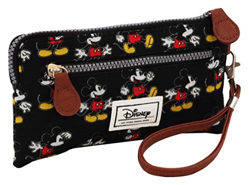 Preisvergleich Produktbild Disney Classic Mickey Moving Kulturtasche, 21 cm, Schwarz (Negro)