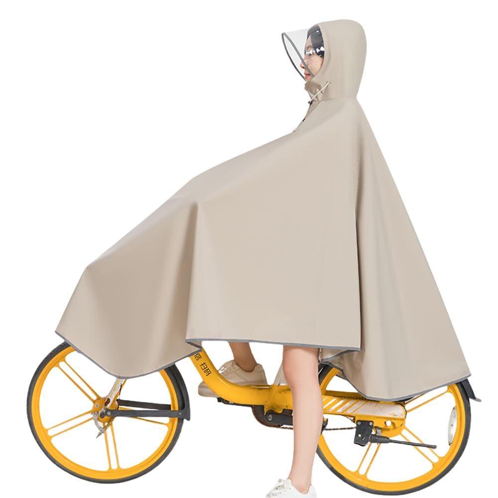[Ymgot] レインコート 自転車 レインポンチョ レディース メンズ 男女兼用 カッパ 雨合羽 リュック対応 軽量 防水 防風 通勤通学 梅雨 豪雨対策 - 1