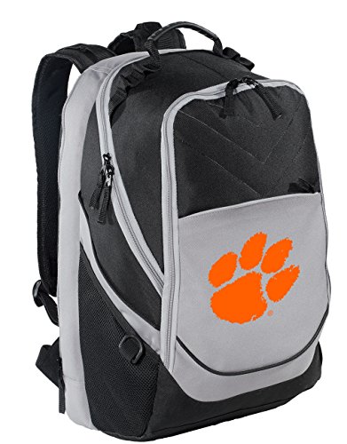 Image of Broad Bay Clemson University Backpack | Official Clemson Tigers Logo, Padded Laptop Computer Section, Premium 600 Denier Nylon Fabric,