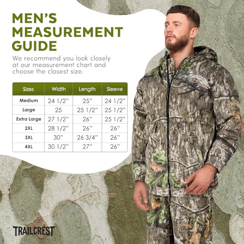 Mossy Oak Men's Insulated Camo Jacket – Country Roots Pattern – Quilted Lining, Cotton Twill Shell, Cold Weather Work Jacket3