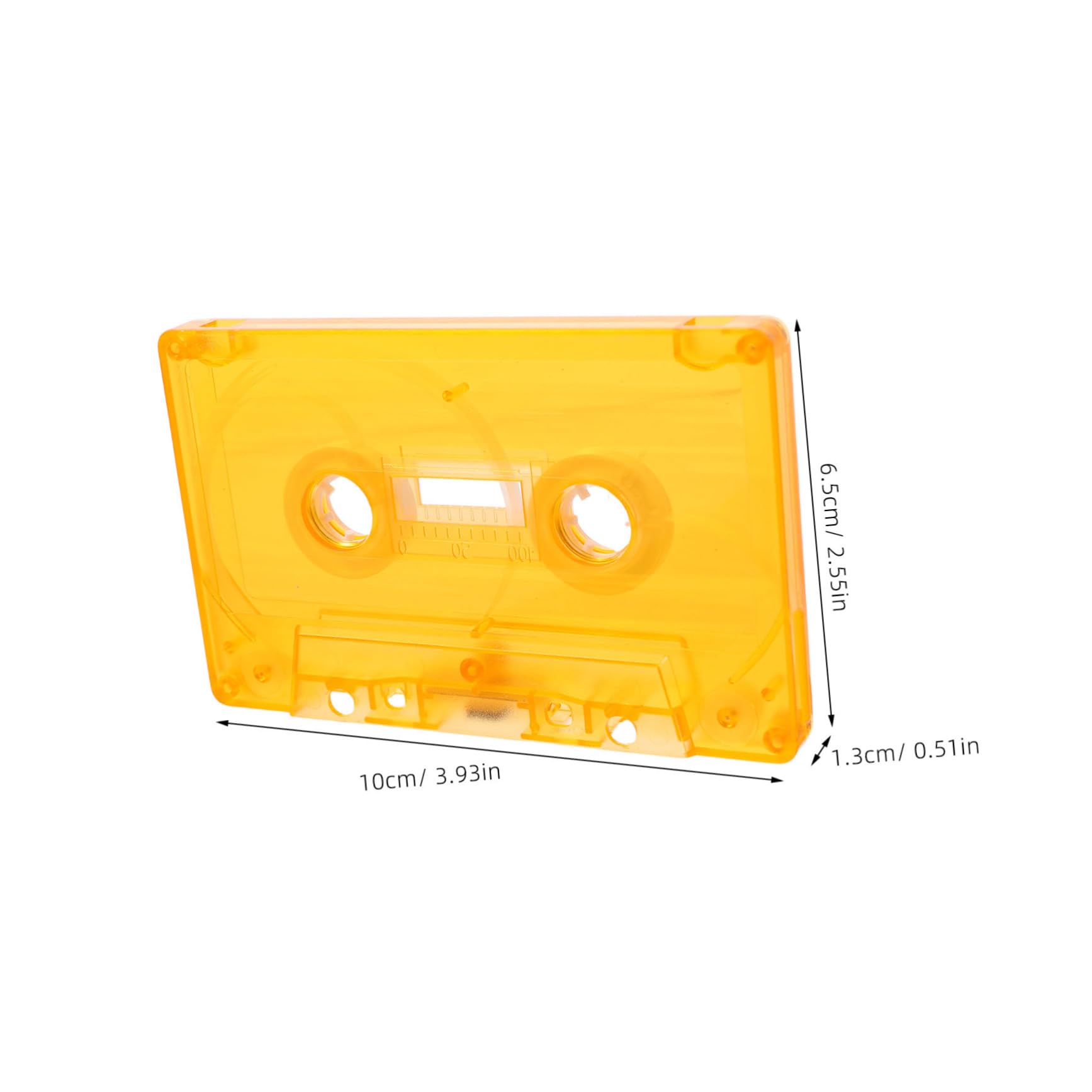 Cabilock 2pcs Clear Plastic Cassette Tape Storage Cases Blank Audio Tapes Organizer for Home Decoration Effortless Versatile Use Protects From Damage