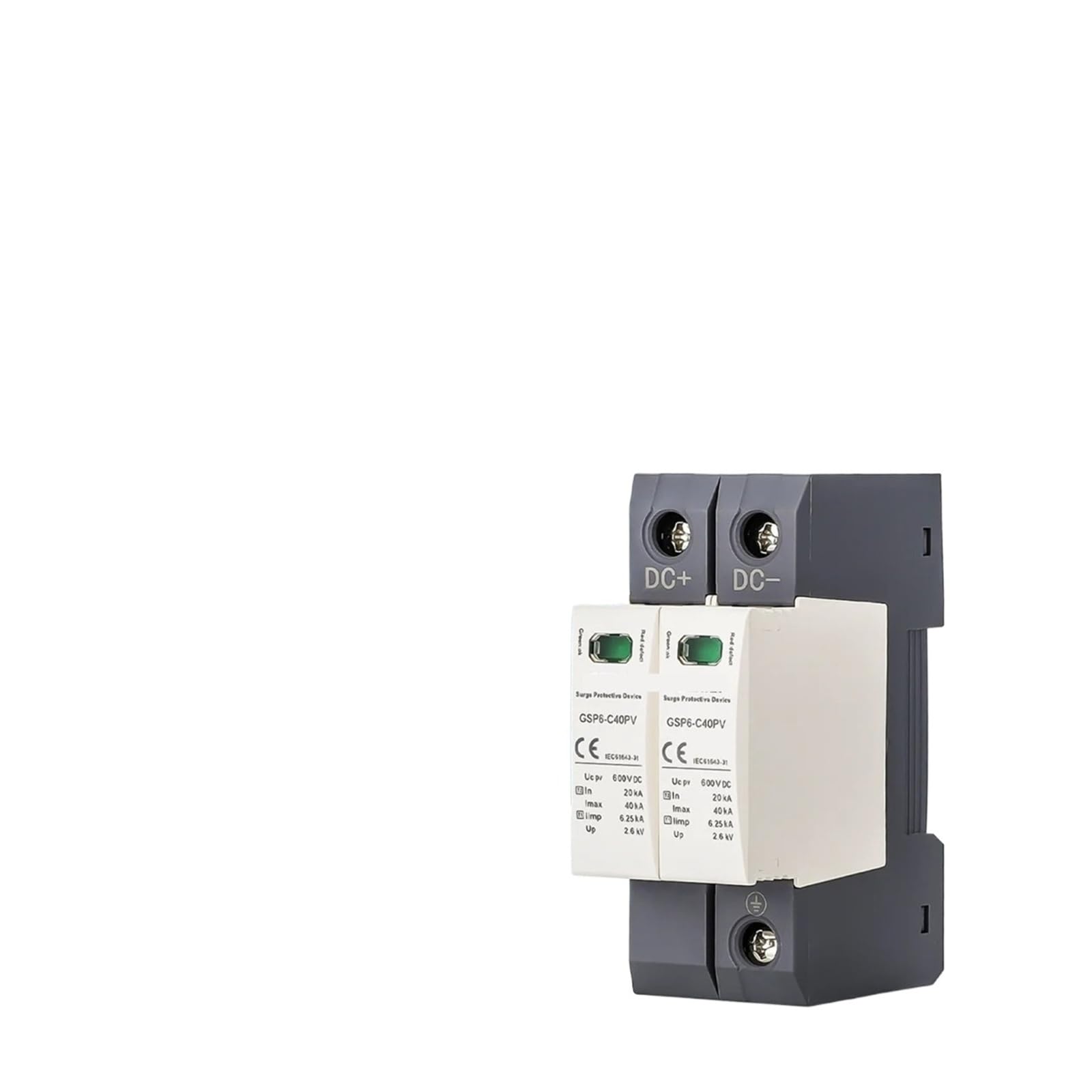 AC DC SPD Ogranicznik przeciwprzepięciowy Low Voltage House 1/2/3/4-biegunowa ochrona przed przepięciem DC 600V 1000V 40KA