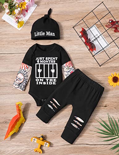 Image of Newborn Baby Boy Cotton Fake Tattoo Sleeve Romper Rockabilly Bodysuits Outfits Clothes