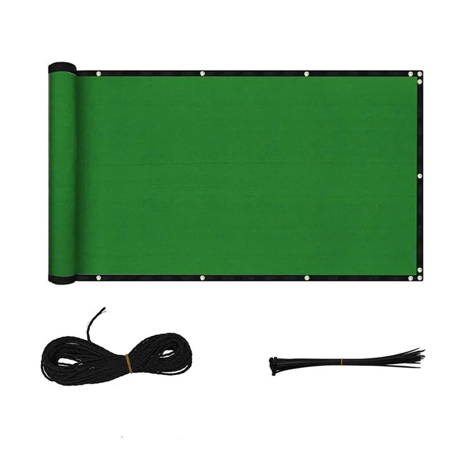 Filet ombrage exterieur noir 0.9x3m avec oeillets en nylon