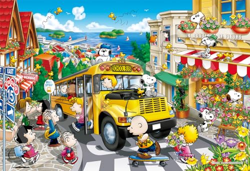 エポック社 300ピース ジグソーパズル PEANUTS ハッピー スクールバス (26x38cm) 28-033s のり付き ヘラ付き 点数券付き EPOCH エポック社 300ピース ジグソーパズル PEANUTS ハッピー スクールバス (26x38cm) 28-033s のり付き ヘラ付き 点数券付き EPOCH