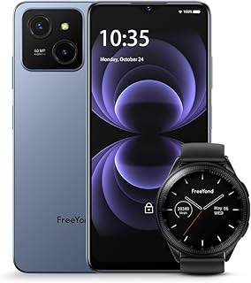 FreeYond M5A Unlocked SmartPhones, 8GB RAM & 256GB ROM Up To 16GB Extended RAM And 2TB ROM Android 13 Phone, 4G Dual SIM, 3-Card Slots, 5000mAh, 6.6 Inch SIM-Free & Unlocked Cell Phones