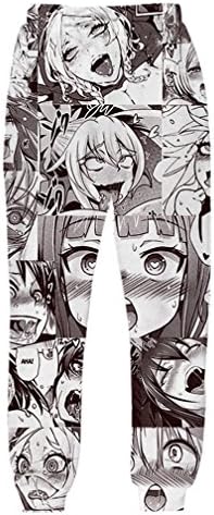 Nieface Anime Ahegao Funny 3D All Over Print Hoodies Joggers Hipster Sweatshirts Set