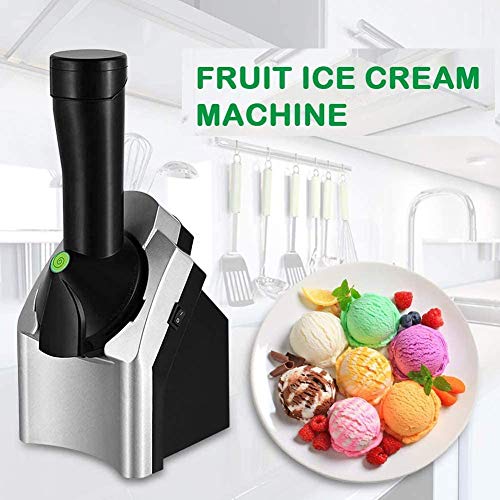 1 combination Fruit Soft Serve Frozen Dessert Electric Ice Cream Maker, Electronic Frozen Yogurt Machine Sorbet, for Frozen Fruit Dessert Portable Household Use
