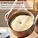YIBAKE 5.2Qt Electric Dough Mixer with Fermentation & Timer, Top-Add Window for Water/Seasoning, Touch Panel, Perfect for Pizza Dough, Bread Dough, and More